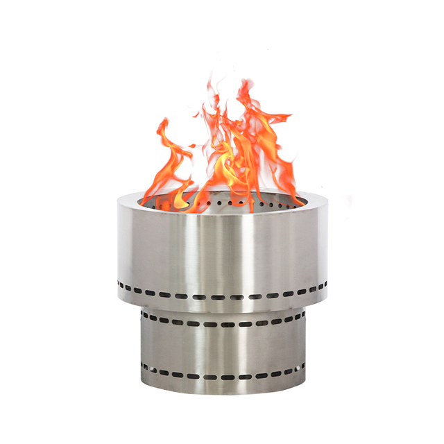 Outdoor Stainless Steel Smokeless Wood Pellet Fire Pit Heater - BPH008-SS | Beellen