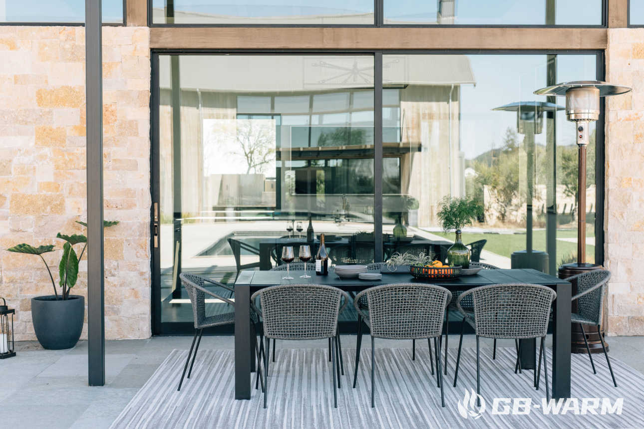 Beste veranda -verwarming voor buitencomfort - GB -verwarmen