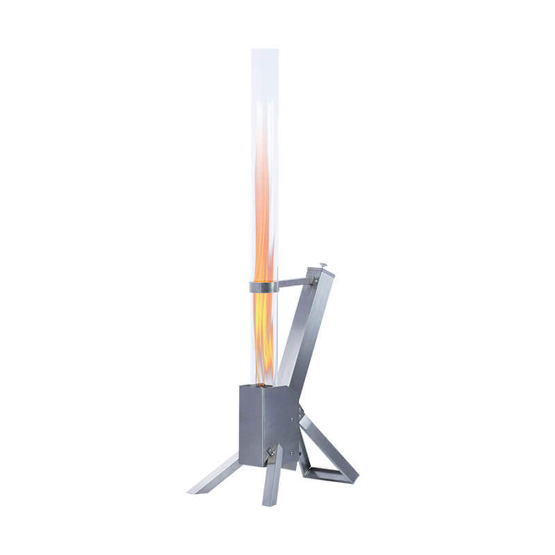 Innovative And Stylish Stainless Steel Glass Tube Pellet Patio Heater - BPH-R80-A | Beellen