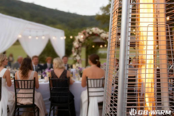 Outdoor Patio Heaters for Winter Weddings & Parties