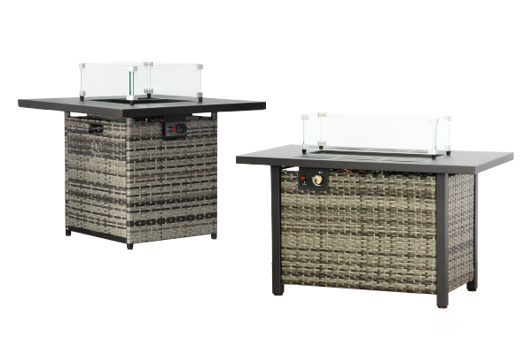 Outdoor Propane Fire Tables - Rattan