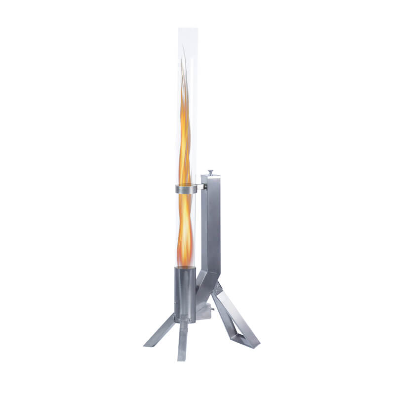 Freestanding Stainless Steel Rocket Stove Outdoor Flame Pellet Heater - BPH-R80-E | Beellen