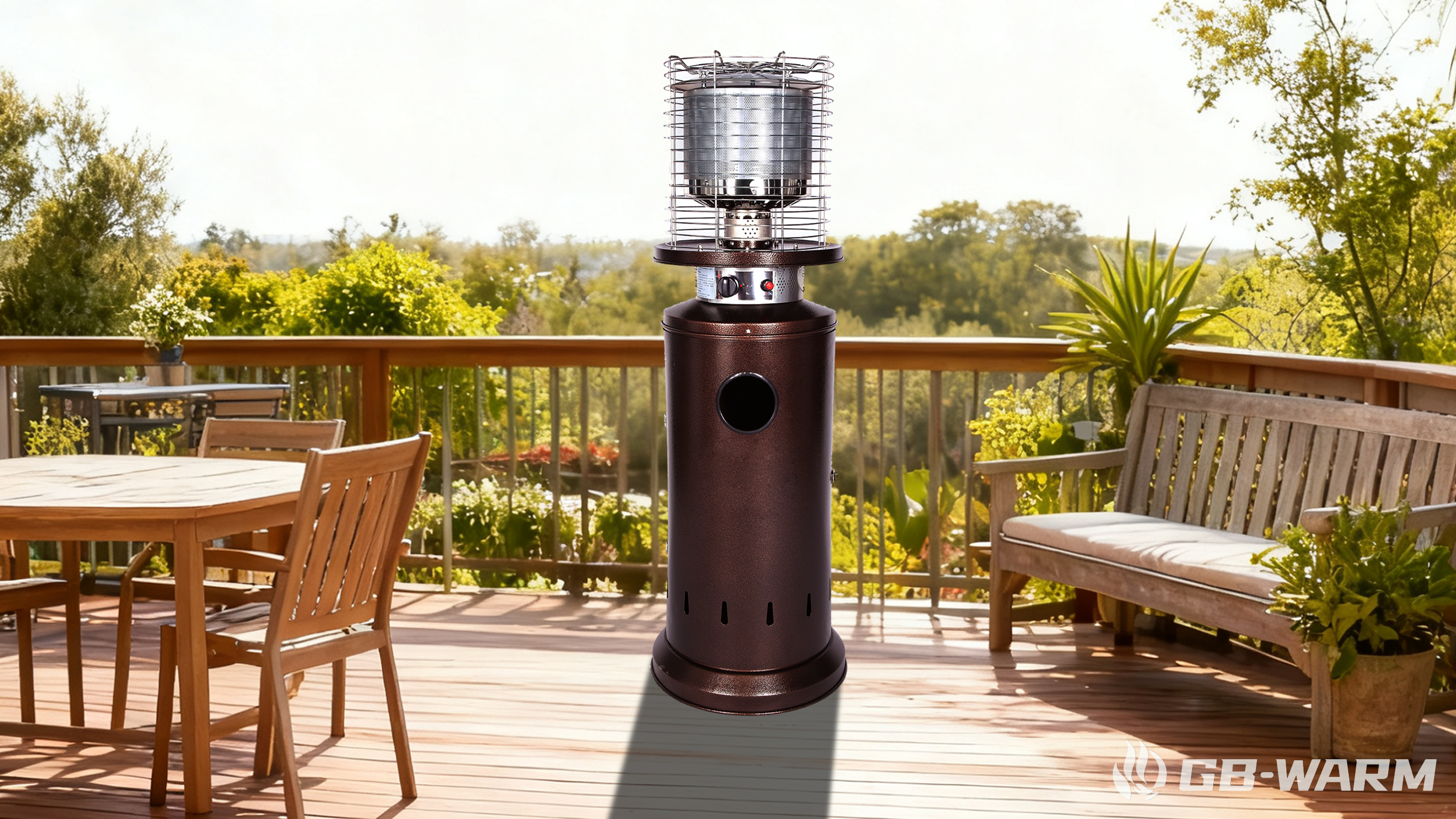 small outdoor gas heater