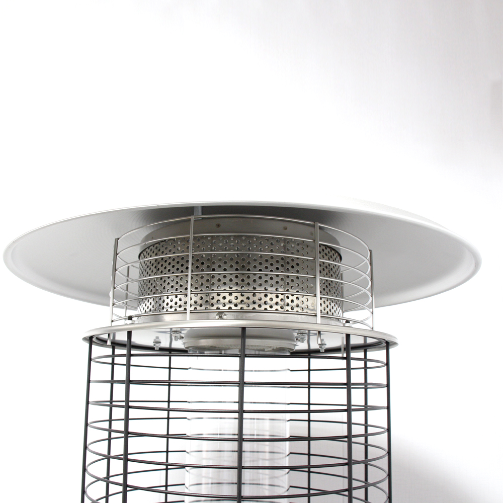Outdoor Glass Tube Patio Heater - [Propane], [11KW], for Backyard, Garden & Commercial Use - CZGB-D1-11KW | GB-WARM