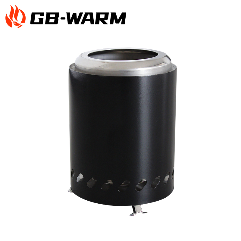Portable Stainless Steel Tabletop Fire Pit – Smokeless Outdoor Mini Firepit for Patio, Camping & Backyard- BPH-SL5.5