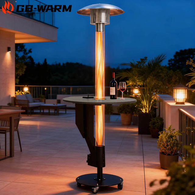 Portable Outdoor Pellet Heater (with Tabletop And Wheels) - BPH-R100-T1 | GB-WARM