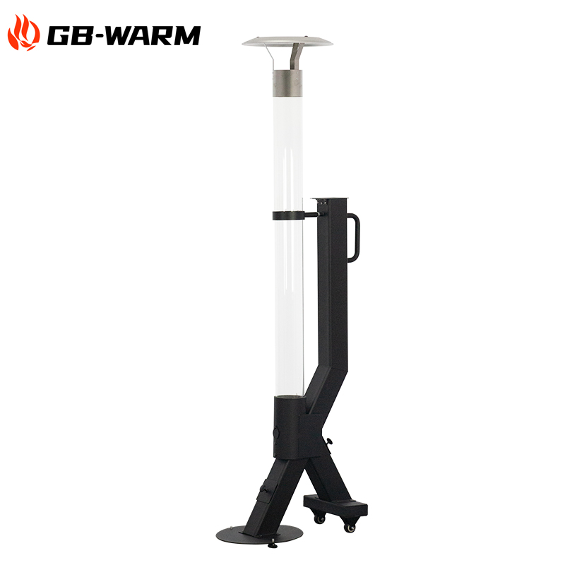 High-quality Outdoor Wheeled Pellet Rocket Heater - BPH-R100-T3 | GB-WARM