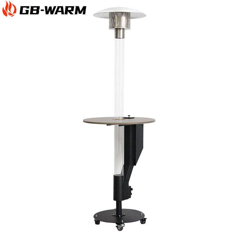 Portable Outdoor Pellet Heater (with Tabletop And Wheels) - BPH-R100-T1 | GB-WARM