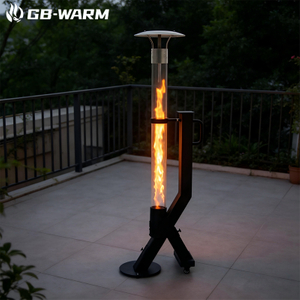 High-quality Outdoor Wheeled Pellet Rocket Heater - BPH-R100-T3 | GB-WARM